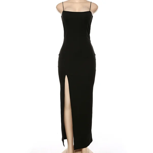 Elegant Bodycon Dress Women Spaghetti Strap Party Dress Sexy Split Solid Slim Lady Ankle Fashion Length Vintage Wear Dresses New
Elegant Bodycon Dress Women Spaghetti Strap Party Dress Sexy Split Solid Slim Lady Ankle Fashion Length Vintage Wear Dresses New