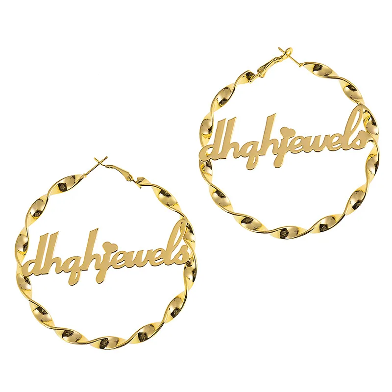 Women Stainless Steel Hoop Earrings Customize Name Earrings Style Custom Hoop Earring With Statement Words Number, Free Shipping
Women Stainless Steel Hoop Earrings Customize Name Earrings Style Custom Hoop Earring With Statement Words Number, Free Shipping
