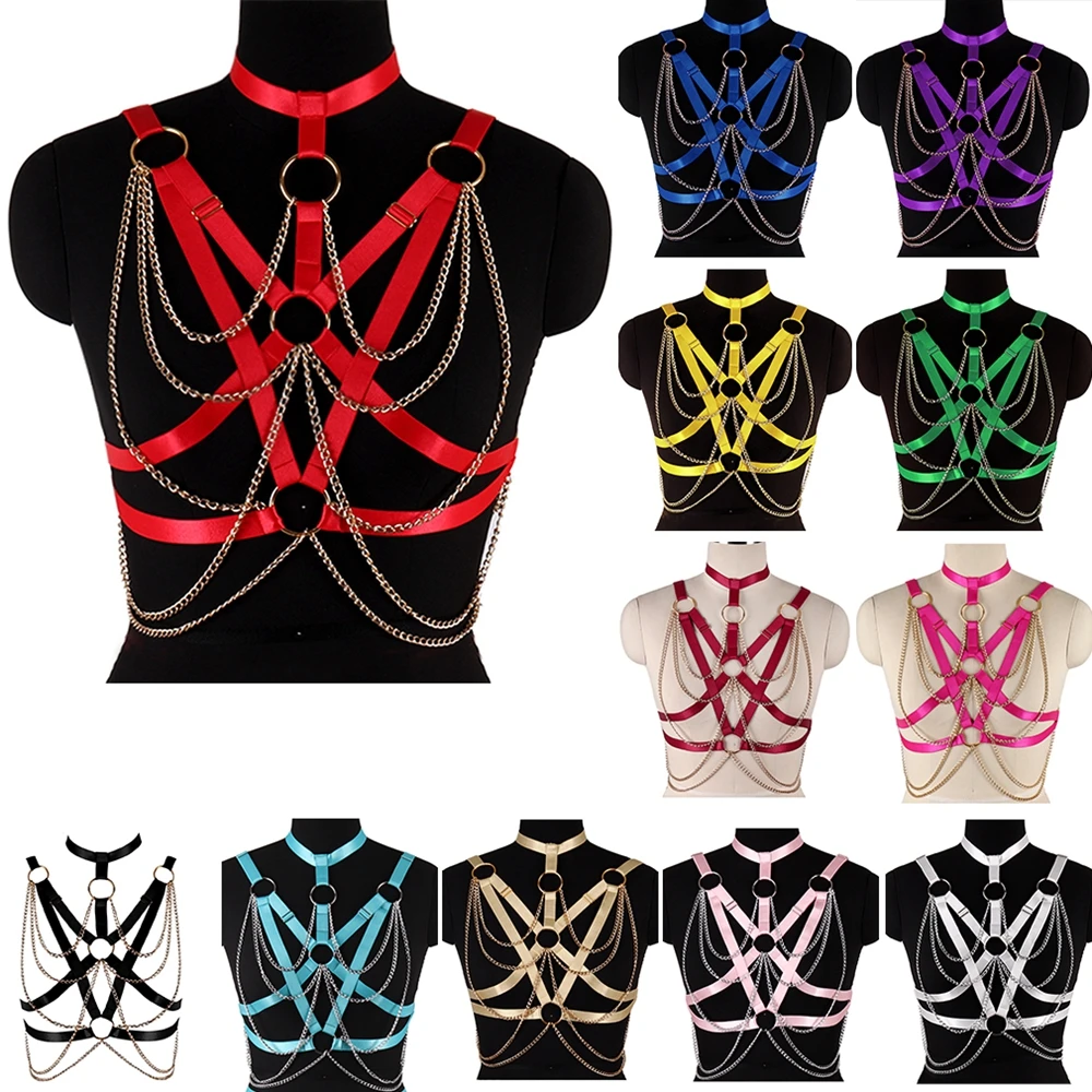 Женский бюстгальтер-клетка в стиле панк
Женский бюстгальтер-клетка в стиле панк