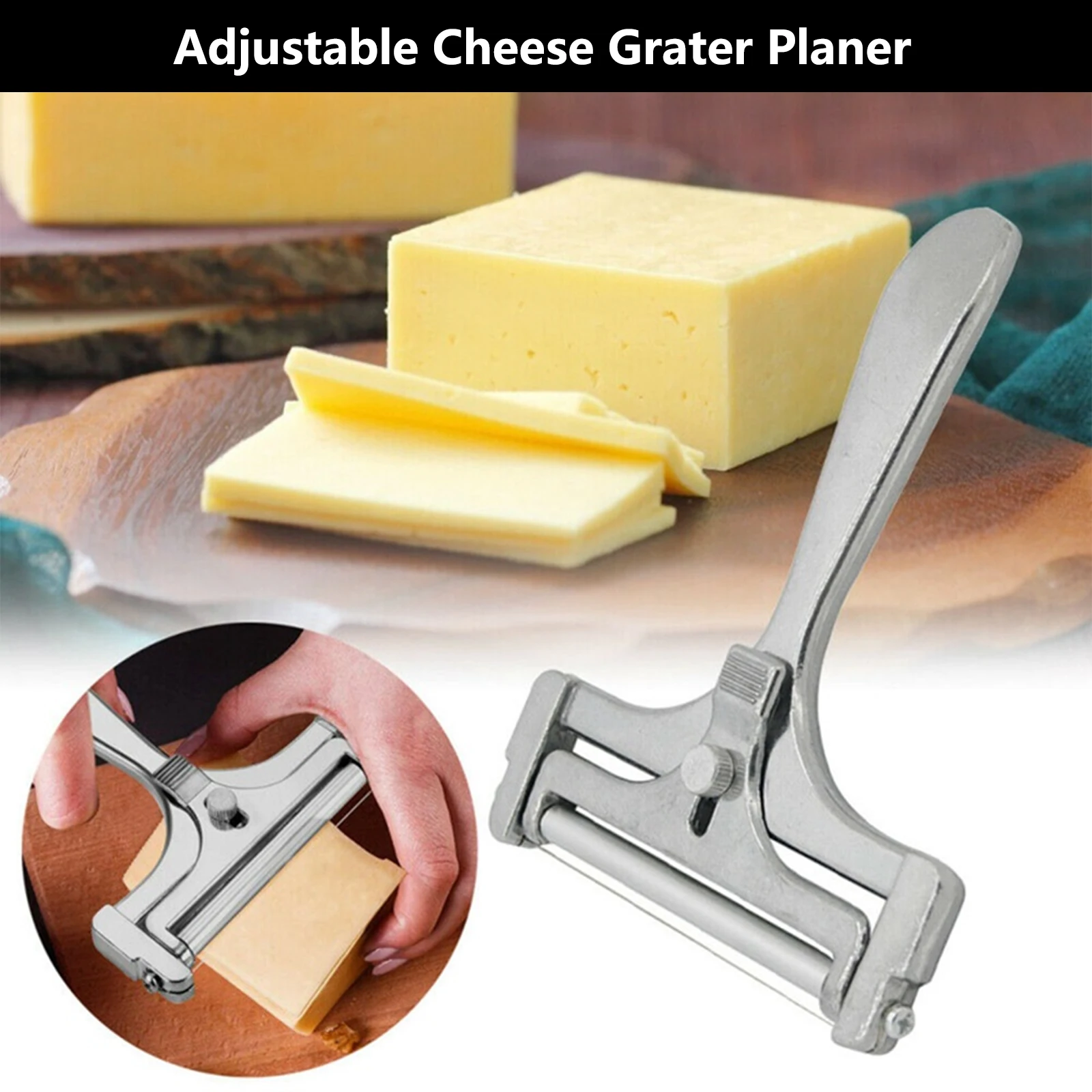 Aluminum Butter Nonstick Rallador Cutter Cheese Slicer Grater Planer Home Kitchen Tool Stainless Steel Wire Dicer Peeler Knife
Aluminum Butter Nonstick Rallador Cutter Cheese Slicer Grater Planer Home Kitchen Tool Stainless Steel Wire Dicer Peeler Knife