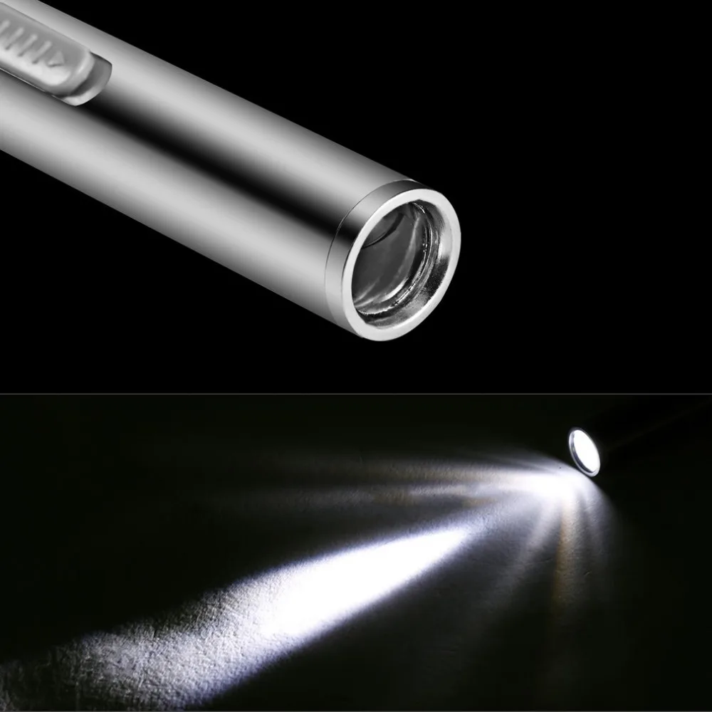 Handy Pen Light USB Rechargeable Mini Nursing Flashlight LED Torch + Stainless Steel Clip Quality & Professional
Handy Pen Light USB Rechargeable Mini Nursing Flashlight LED Torch + Stainless Steel Clip Quality & Professional