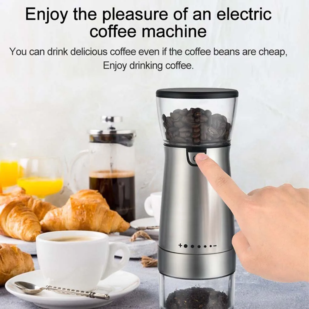 Coffee Grinder USB Electric Pepper Mill Portable Adjustable Handheld Coffee Bean Grinding Machine 
Coffee Grinder USB Electric Pepper Mill Portable Adjustable Handheld Coffee Bean Grinding Machine