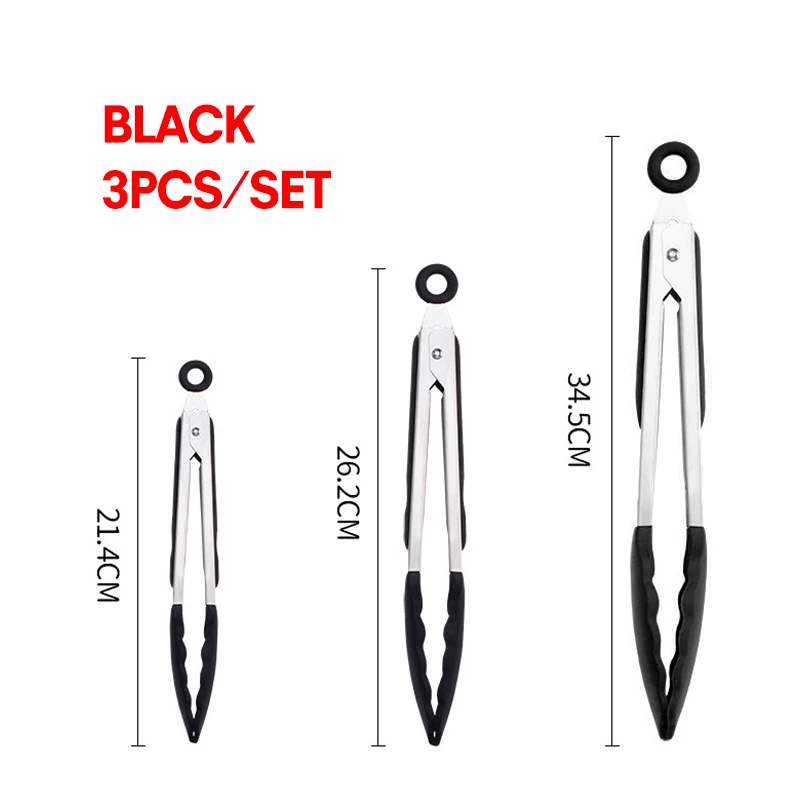Silicone Food Tong Stainless Steel Kitchen Tongs Silicone Non-slip Kitchen Barbecue Grilling Cooking Tongs with Joint Lock
Silicone Food Tong Stainless Steel Kitchen Tongs Silicone Non-slip Kitchen Barbecue Grilling Cooking Tongs with Joint Lock