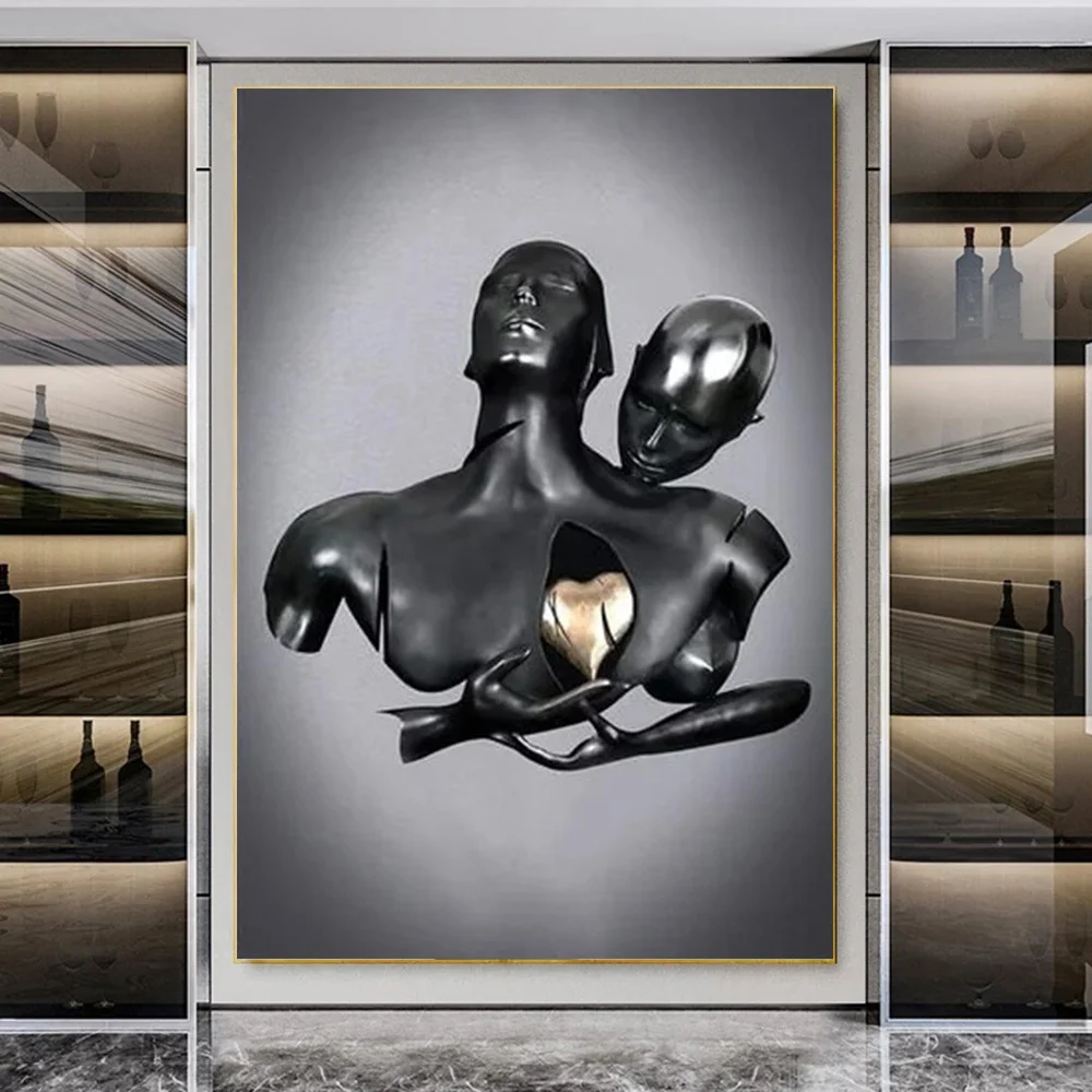 Metal Figure Statue Art Canvas Painting Posters And Prints Modern Love Heart Sculpture Wall Pictures for Living Room Home Decor
Metal Figure Statue Art Canvas Painting Posters And Prints Modern Love Heart Sculpture Wall Pictures for Living Room Home Decor