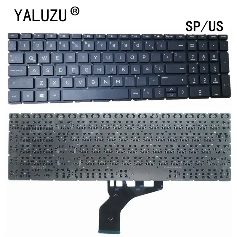 

US/SP Laptop keyboard FOR HP Pavilion 15-DA 15-DB 15-DX TPN-C136 TPN-C135 15-DA0033WM 15-DR 250 255 G7