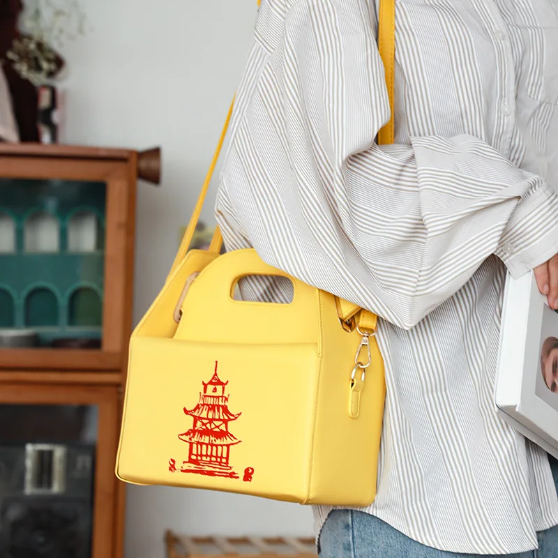 Women handbags Bag Purse Fashion Creative Chinese Style Printed Iron Tower Pagoda Pattern PU Lady Handbag Cross-body Bag
Women handbags Bag Purse Fashion Creative Chinese Style Printed Iron Tower Pagoda Pattern PU Lady Handbag Cross-body Bag