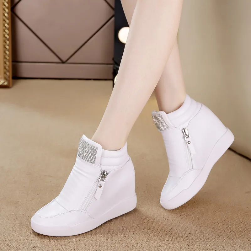 Hidden Heels 8CM Wedge Platform Sneakers Shoes Woman Fashion Casual Sneaker Ladies Shoes White Black Shoes Zapatos Mujer
Hidden Heels 8CM Wedge Platform Sneakers Shoes Woman Fashion Casual Sneaker Ladies Shoes White Black Shoes Zapatos Mujer