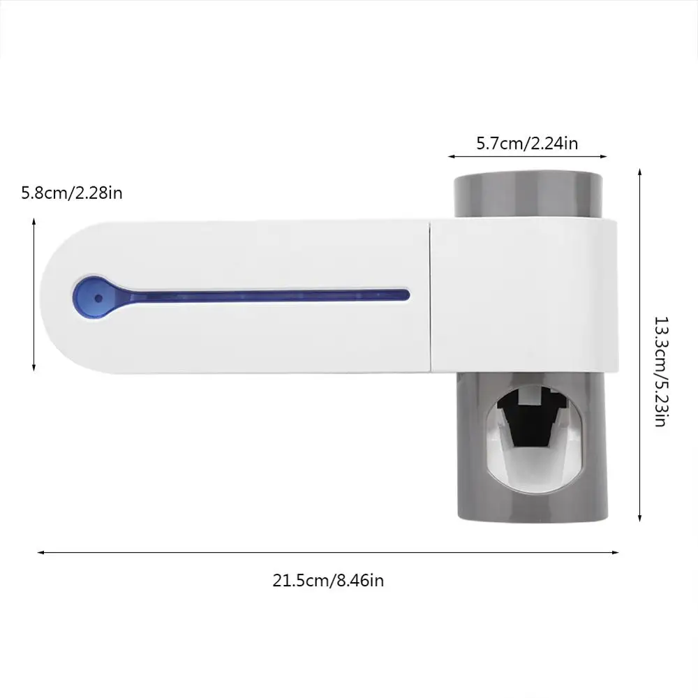 UV Light Sterilization Toothbrush Holder Sterilizer Automatic Toothpaste Dispenser 110V US Plug Bathroom Accessories 
UV Light Sterilization Toothbrush Holder Sterilizer Automatic Toothpaste Dispenser 110V US Plug Bathroom Accessories