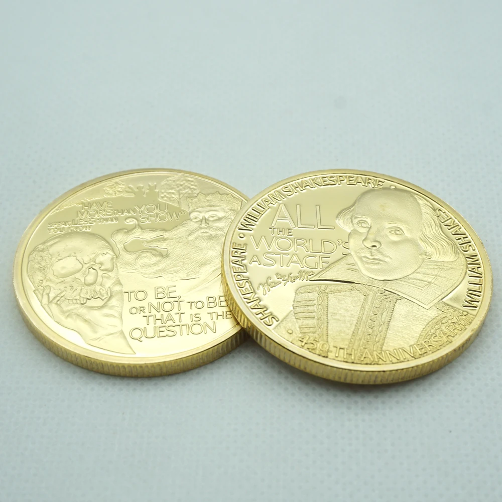 5pcs/lot William Shakespeare England Poet Souvenir Coin British Playwright Dramatist Coins Metal Crafts
5pcs/lot William Shakespeare England Poet Souvenir Coin British Playwright Dramatist Coins Metal Crafts