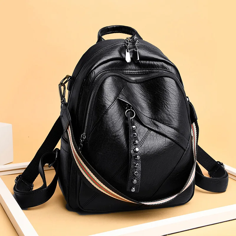 Women Backpacks Vintage Female Shoulder Bags Soft Leather Backpack Ladies Travel Back Pack Luxury Bags for Girls
Women Backpacks Vintage Female Shoulder Bags Soft Leather Backpack Ladies Travel Back Pack Luxury Bags for Girls