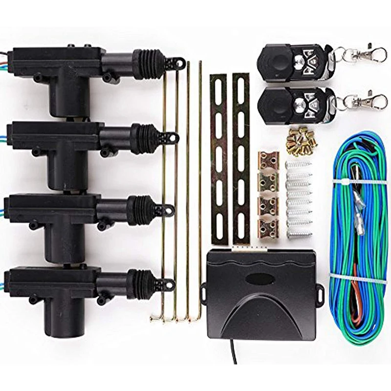 Power Central Lock Kit Car Remote Control Conversion,Take with 2 Keyless Entry-Universal Fits for 2,3,4 Doors Vehicles
Power Central Lock Kit Car Remote Control Conversion,Take with 2 Keyless Entry-Universal Fits for 2,3,4 Doors Vehicles