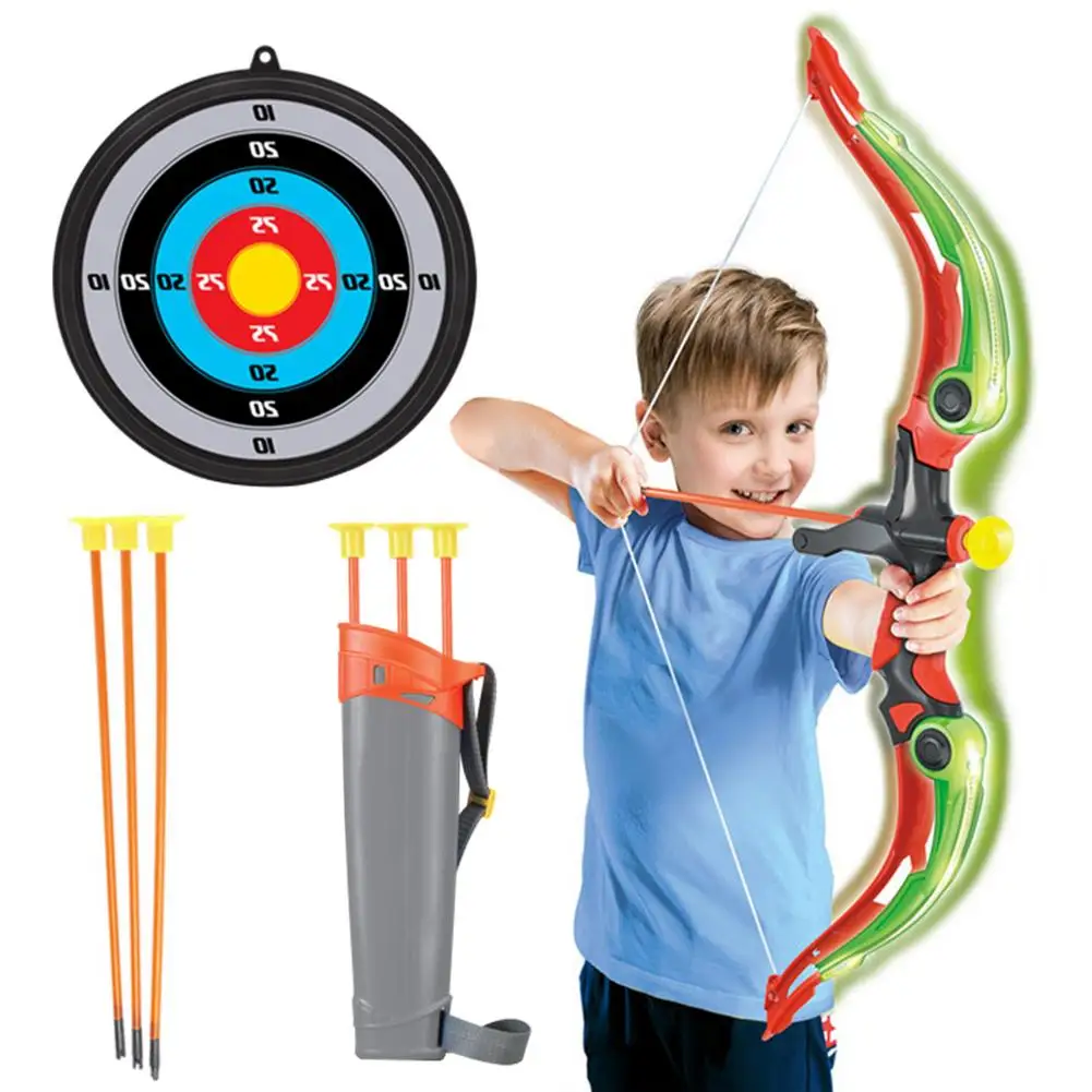 22x6x60cm Children's Toys Light Bow And Arrow Set Parent-child Soft Arrow Suction Cup With Quiver Outdoor Kids Sport Toy Set
22x6x60cm Children's Toys Light Bow And Arrow Set Parent-child Soft Arrow Suction Cup With Quiver Outdoor Kids Sport Toy Set
