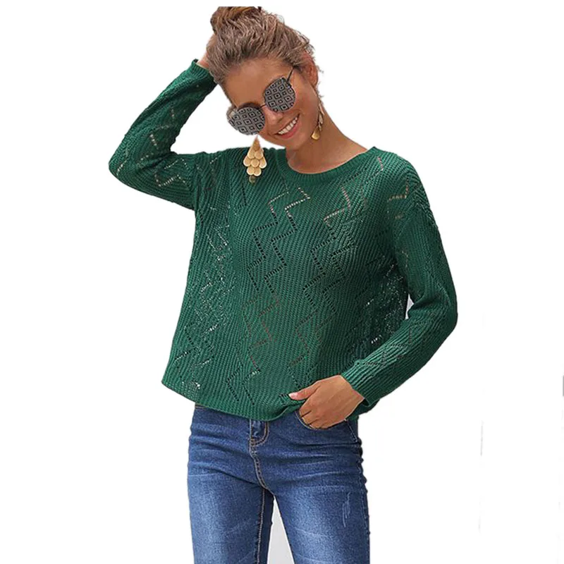New Knitted Sweaters Women Autumn Winter O-neck Pullovers Long Sleeve Shirts Sexy Hollow Out Korean Batwing Sweater Plus Size XL
New Knitted Sweaters Women Autumn Winter O-neck Pullovers Long Sleeve Shirts Sexy Hollow Out Korean Batwing Sweater Plus Size XL