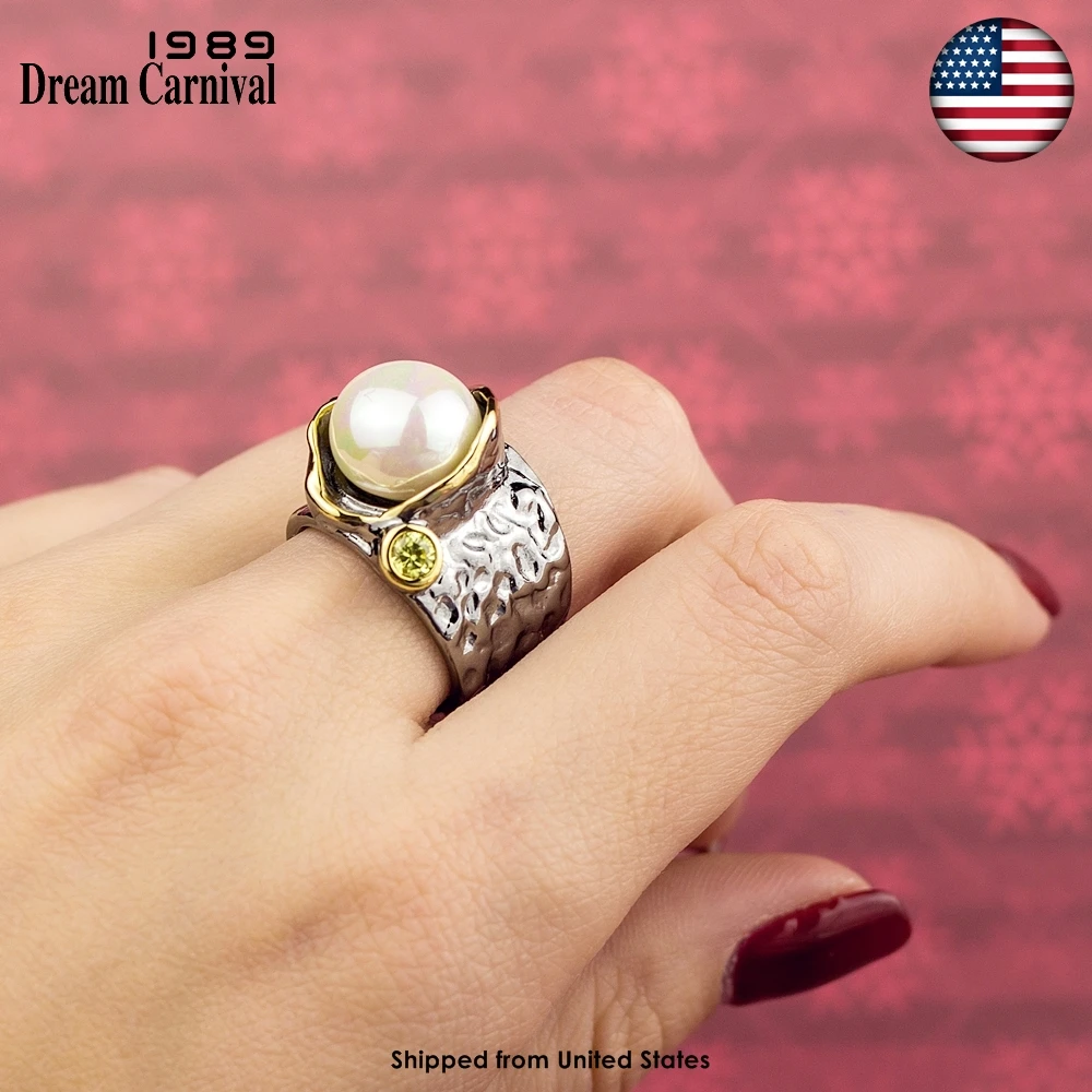DreamCarnival U.S. Warehouse Stock Clearance Pearl Ring Size #7 Women Gothic Unique Baroque Female Black Gold Jewelry WA11777
DreamCarnival U.S. Warehouse Stock Clearance Pearl Ring Size #7 Women Gothic Unique Baroque Female Black Gold Jewelry WA11777
