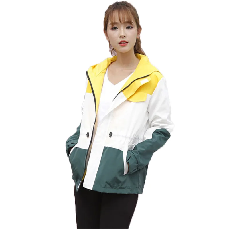 2019 New Windbreaker Jacket Large Size XL Fashion Casual Spring Autumn Color Matching Lovers Thin Section Loose Wild Female A72
2019 New Windbreaker Jacket Large Size XL Fashion Casual Spring Autumn Color Matching Lovers Thin Section Loose Wild Female A72