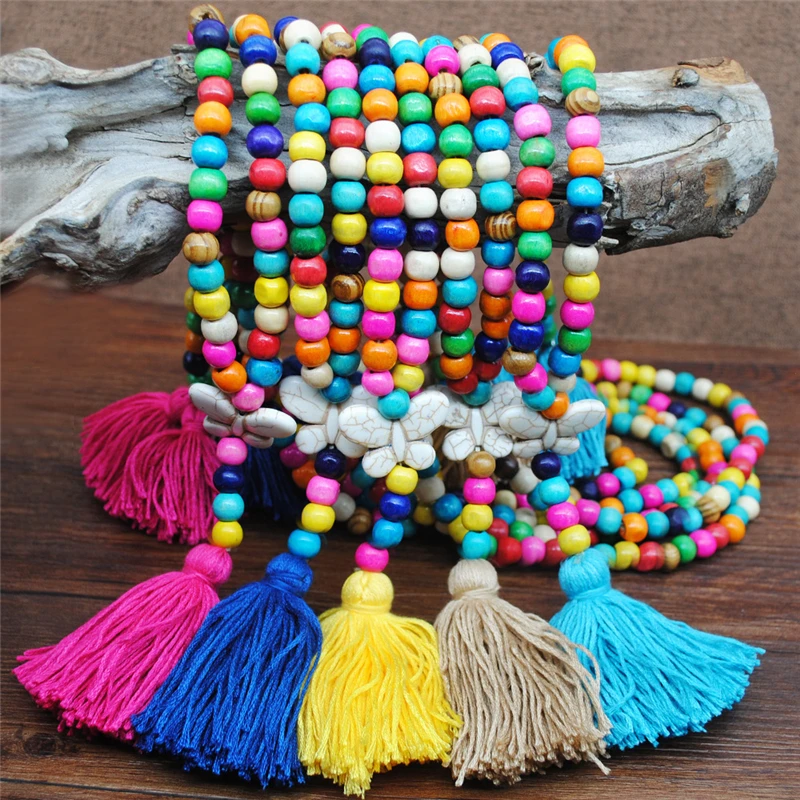 Luokey Vintage Taseel Butterfly Necklace Handmade Colorful Beads Chain Tassel Pendant Necklace For Women Wood Boho Jewelry Gifts
Luokey Vintage Taseel Butterfly Necklace Handmade Colorful Beads Chain Tassel Pendant Necklace For Women Wood Boho Jewelry Gifts