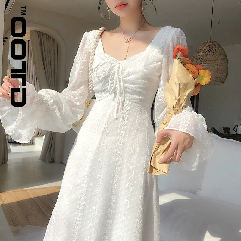 OOTD Vintage Fairy Dress Women Elegant Designer Chiffon Dress Long Sleeve French Party Midi Dress Casual Women's Clothing
OOTD Vintage Fairy Dress Women Elegant Designer Chiffon Dress Long Sleeve French Party Midi Dress Casual Women's Clothing