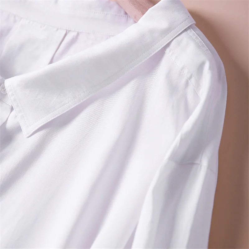 The New Women's Shirt In The Spring Of 2021 Is A Fashionable White Top And A Japanese Cotton Women's Shirt With Seven Sleeves
The New Women's Shirt In The Spring Of 2021 Is A Fashionable White Top And A Japanese Cotton Women's Shirt With Seven Sleeves