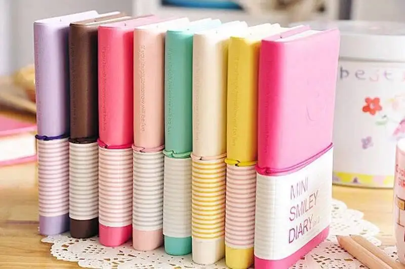 Candy Colors Fashion Cute Charming Mini Smiley Paper Diary Notebook Memo Book leather Note Pads Stationery Pocketbook
Candy Colors Fashion Cute Charming Mini Smiley Paper Diary Notebook Memo Book leather Note Pads Stationery Pocketbook