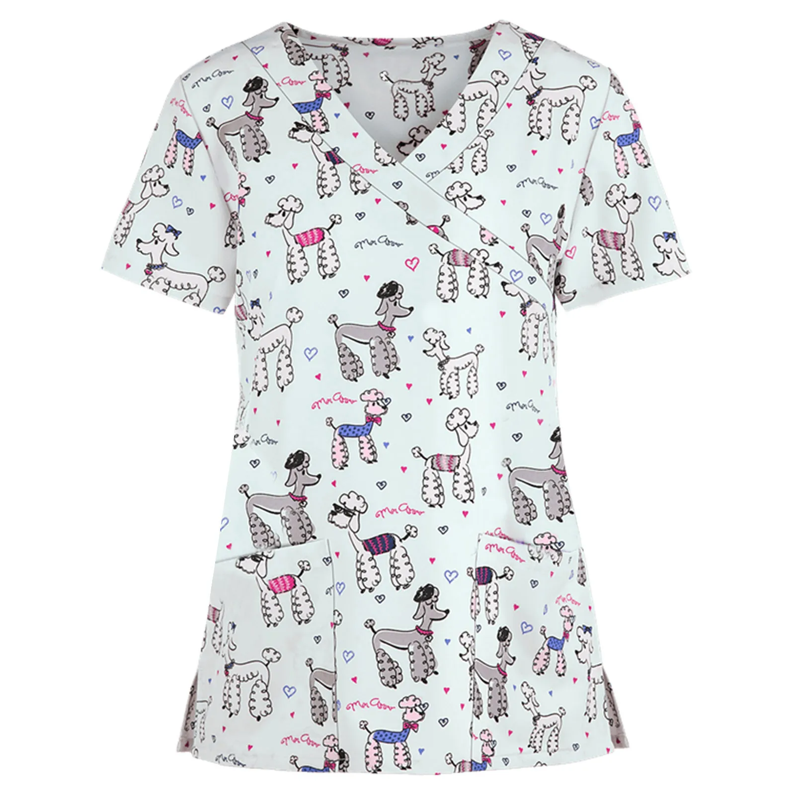 Women Short Sleeve V-neck Tops Working Uniform Cartoon Print Blouse Overalls Nurse Accessories Shirt Womens Clothes 2021 #srn
Women Short Sleeve V-neck Tops Working Uniform Cartoon Print Blouse Overalls Nurse Accessories Shirt Womens Clothes 2021 #srn