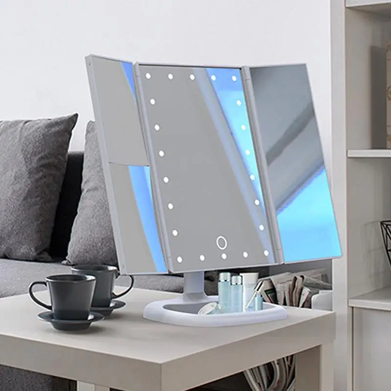 LED Mirrors Beauty Magnifying USB Folding Interior Design Makeup Mirrors Portable Mirror Lamp Home Decor Cosmetic Gifts
LED Mirrors Beauty Magnifying USB Folding Interior Design Makeup Mirrors Portable Mirror Lamp Home Decor Cosmetic Gifts