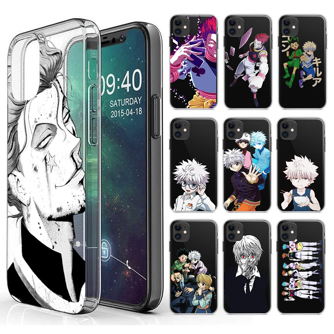New Clear Shockproof Phone Cases for IPhone 12 11 Pro Max X XS XR 7 8 7Plus 8Plus SE2 Hunter X Hunter Killua Zoldyck Anime Cover
New Clear Shockproof Phone Cases for IPhone 12 11 Pro Max X XS XR 7 8 7Plus 8Plus SE2 Hunter X Hunter Killua Zoldyck Anime Cover