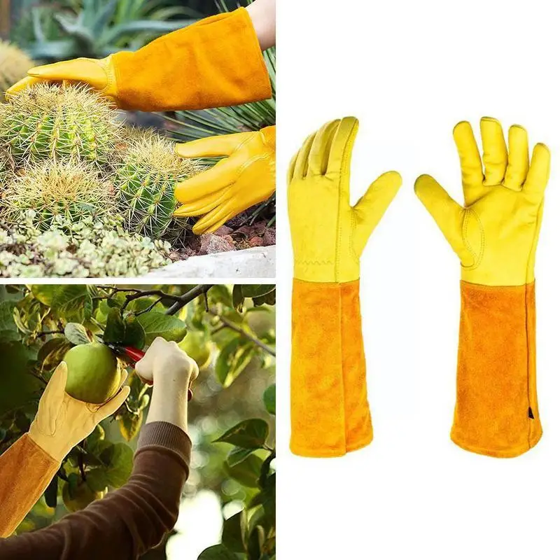 1 Pair Garden Vegetation Prune Stab-resistant Gloves Gloves Garden Gear Garden Leather Protective Care Gardening Gloves V6D6
1 Pair Garden Vegetation Prune Stab-resistant Gloves Gloves Garden Gear Garden Leather Protective Care Gardening Gloves V6D6