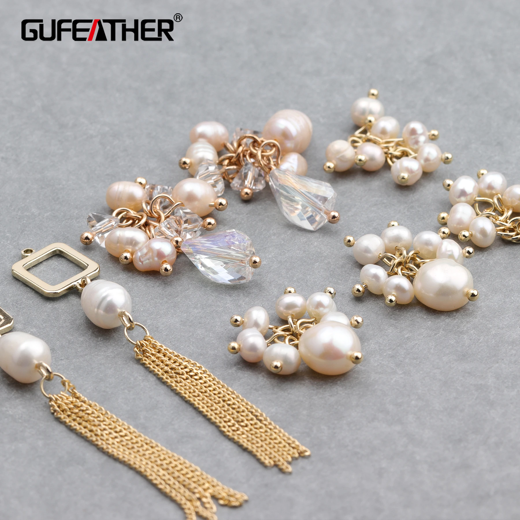 Набор для изготовления ювелирных изделий GUFEATHER, набор из натурального жемчуга, покрытого 18-каратным золотом, 6 шт./Лот, M670, 0,3 микрон 
Набор для изготовления ювелирных изделий GUFEATHER, набор из натурального жемчуга, покрытого 18-каратным золотом, 6 шт./Лот, M670, 0,3 микрон