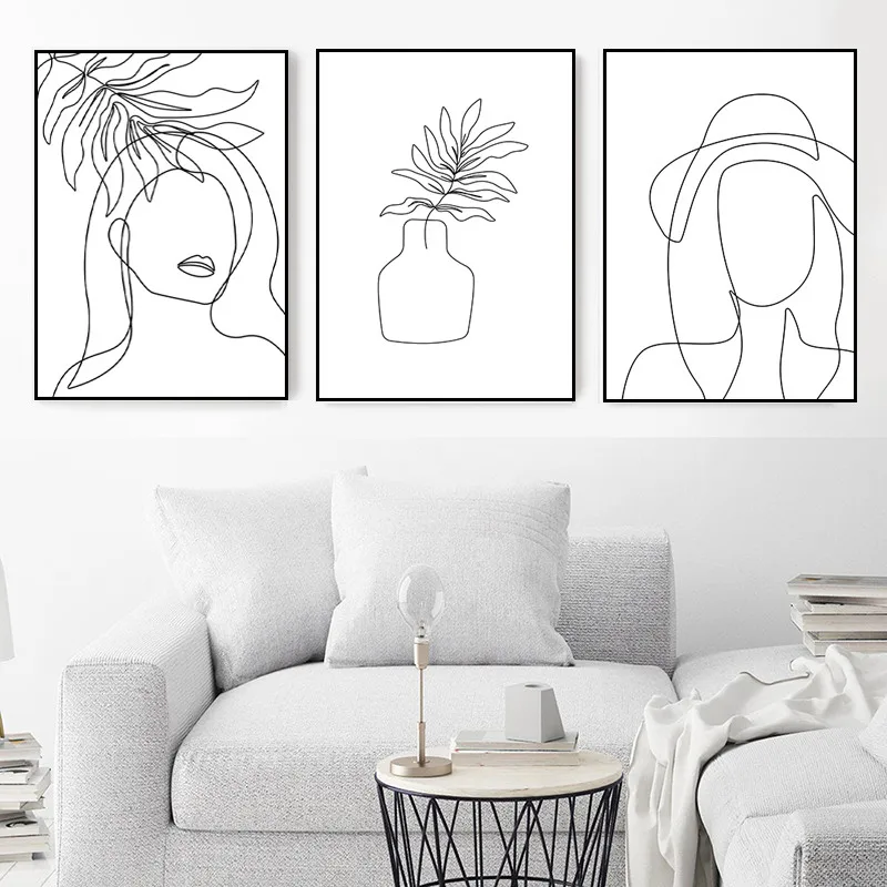 Nordic Minimalist Figures Girls Line Art Canvas Painting Plants Drawing Posters And Prints Wall Decor For Living Room HD3143
Nordic Minimalist Figures Girls Line Art Canvas Painting Plants Drawing Posters And Prints Wall Decor For Living Room HD3143