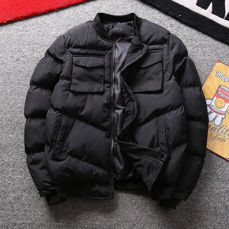 Men's 2020 fashion long sleeve thickened cotton padded jacket winter men's windproof warm baseball collar slim pike men's wear
Men's 2020 fashion long sleeve thickened cotton padded jacket winter men's windproof warm baseball collar slim pike men's wear