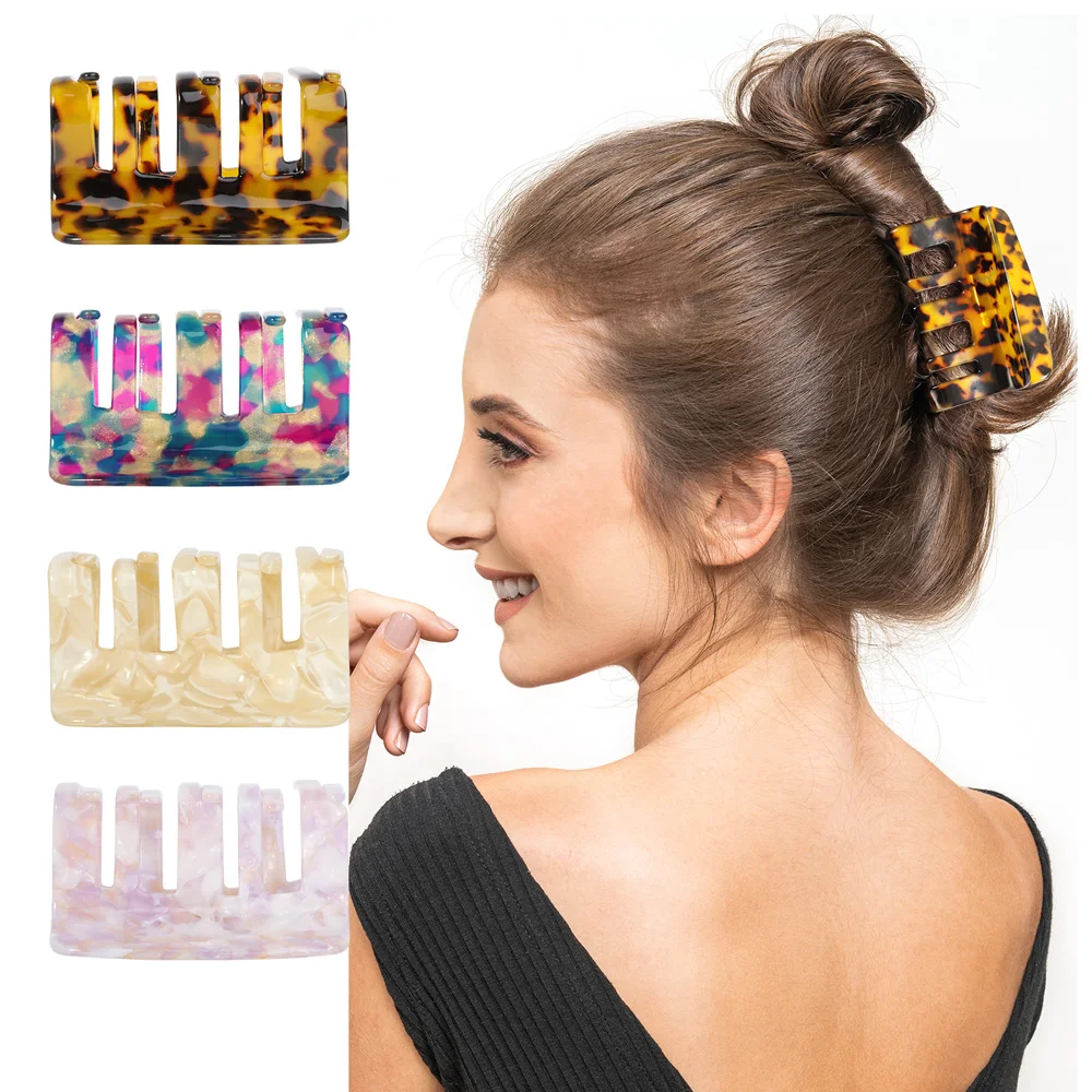 Korean Geometric Acetate Leopard Hairpins Women Large Square Hair Clips Hair Claws Banana Clip Vintage Resin Hair Accessories
Korean Geometric Acetate Leopard Hairpins Women Large Square Hair Clips Hair Claws Banana Clip Vintage Resin Hair Accessories