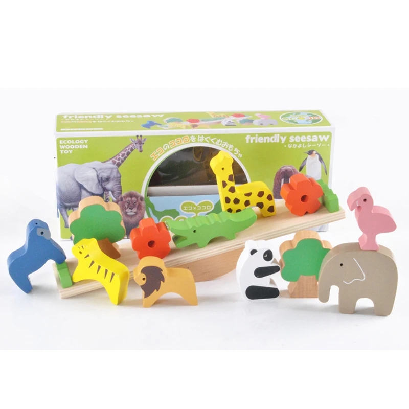 Kids Wooden Forest Animals Seesaw Balance Training Game Baby Educational Learning Toys for Children Wood Stack Building Blocks
Kids Wooden Forest Animals Seesaw Balance Training Game Baby Educational Learning Toys for Children Wood Stack Building Blocks