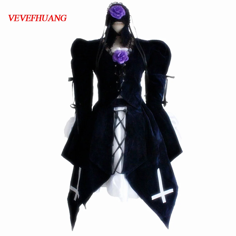 

VEVEFHUANG Hot Anime Rozen Maiden cosplay Sui gin tou/Mercury Lampe /Mercury Lamp cos Halloween party gothic lolita dress set