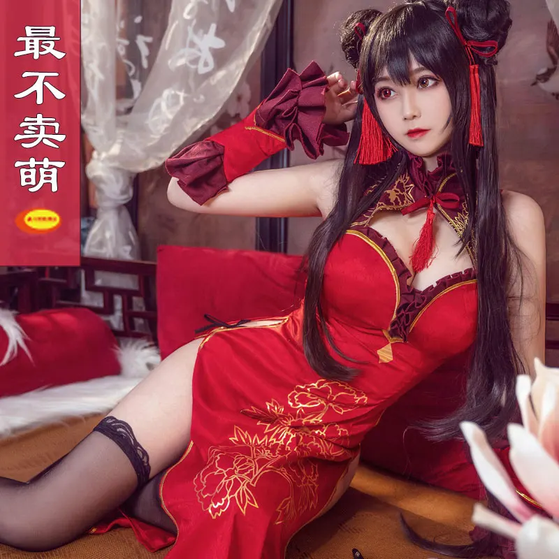 Chinese Style Cheongsam Anime Women Dress Tokisaki Kurumi DATE A LIVE Cosplay Costume Sexy Qipao Girl Clothes Party Role Playing
Chinese Style Cheongsam Anime Women Dress Tokisaki Kurumi DATE A LIVE Cosplay Costume Sexy Qipao Girl Clothes Party Role Playing