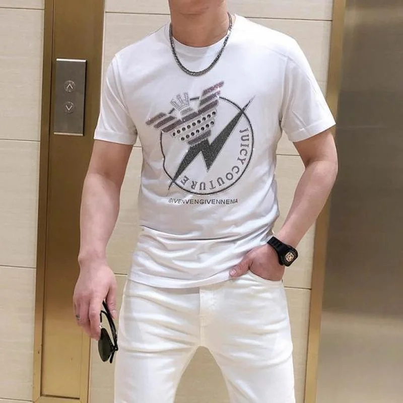 2021 new summer short-sleeved t-shirt men's hot diamond round neck compassionate sports and leisure t-shirt
2021 new summer short-sleeved t-shirt men's hot diamond round neck compassionate sports and leisure t-shirt