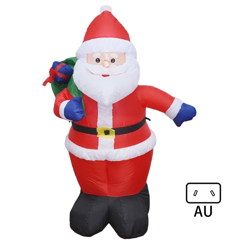 120cm Tall Inflatable Christmas Santa Claus Carrying Gift Bag with LED Light Glowing Blow Up Giant Model Yard Decoration 
120cm Tall Inflatable Christmas Santa Claus Carrying Gift Bag with LED Light Glowing Blow Up Giant Model Yard Decoration