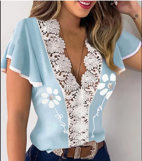 Женский топ в полоску, с коротким рукавом и круглым вырезом
Женский топ в полоску, с коротким рукавом и круглым вырезом