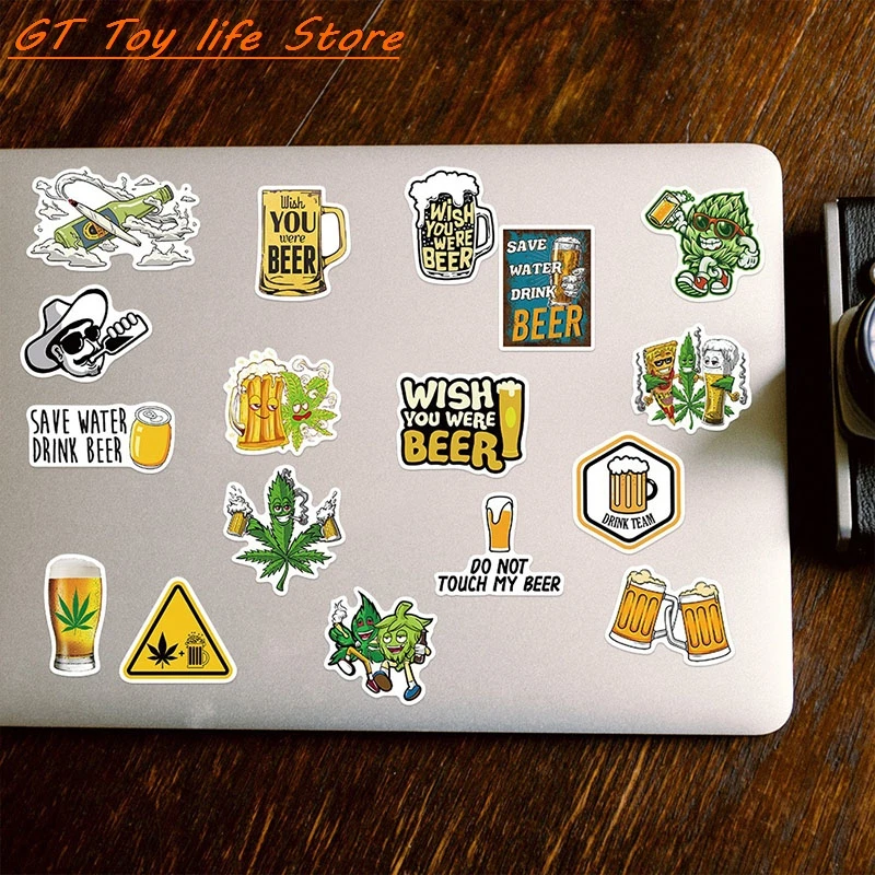 50Pcs No Repeat Alcohol Beer Stickers for Laptop Car Helmet Suitcase Computer Bike Motorcycle Waterproof Sticker
50Pcs No Repeat Alcohol Beer Stickers for Laptop Car Helmet Suitcase Computer Bike Motorcycle Waterproof Sticker