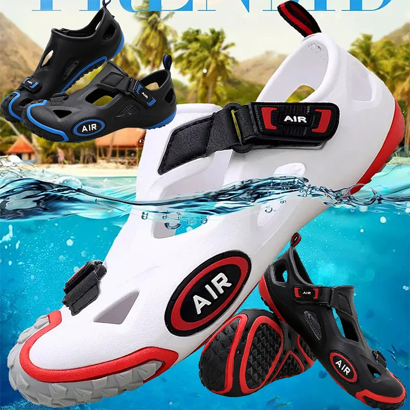 R.XJIAN new couple sandals beach shoes hole shoes wading plastic creek swimming shoes outdoor sports hiking shoes size 36-46
R.XJIAN new couple sandals beach shoes hole shoes wading plastic creek swimming shoes outdoor sports hiking shoes size 36-46