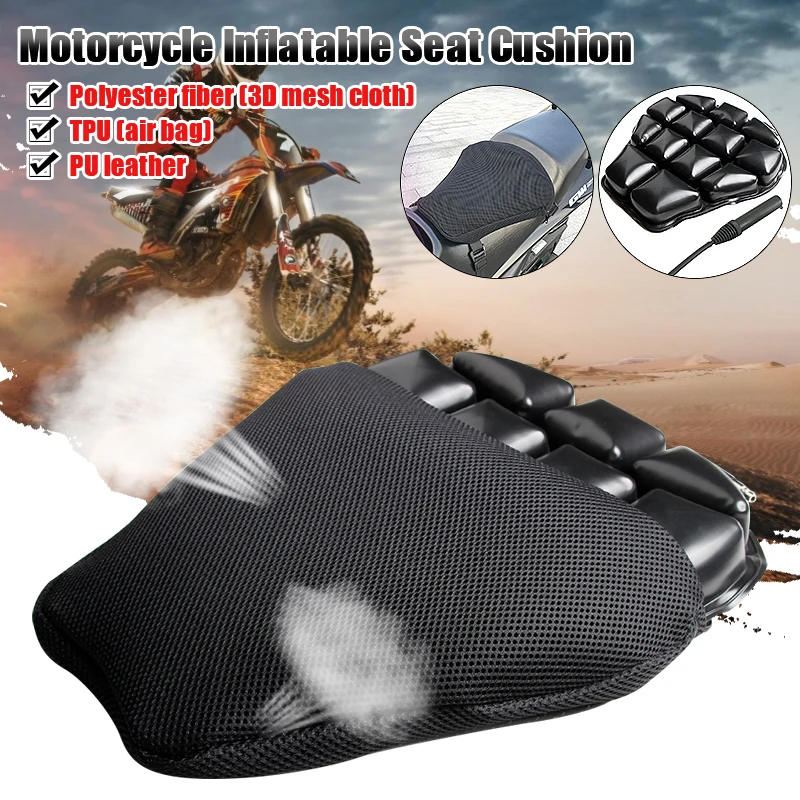 M/L/XL 3D Inflatable Seat Cushion Universal Motorcycle Air Seat Cushion Cover Antiskid Breathable shock absorption seat mat
M/L/XL 3D Inflatable Seat Cushion Universal Motorcycle Air Seat Cushion Cover Antiskid Breathable shock absorption seat mat