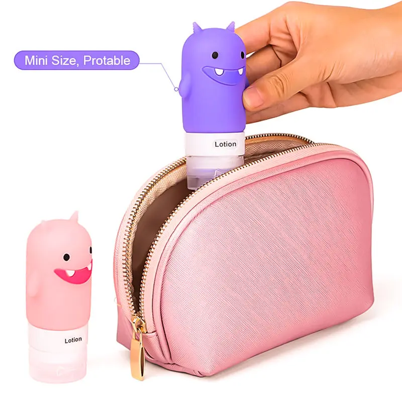 Food-grade Silicone 60/80/90/100ML Makeup Cute Travel Bottles Shampoo Shower Gel Lotion Sub-bottling Tube Squeeze Empty Bottle 
Food-grade Silicone 60/80/90/100ML Makeup Cute Travel Bottles Shampoo Shower Gel Lotion Sub-bottling Tube Squeeze Empty Bottle