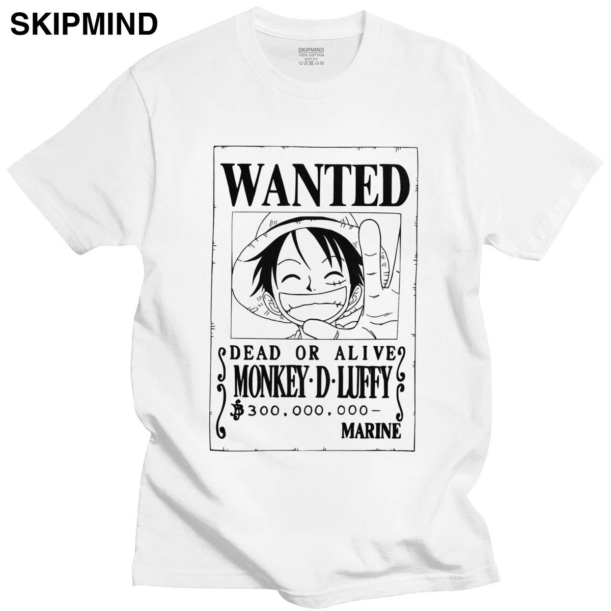One Piece Wanted Monkey D. Luffy Tshirt Man Cotton Japanese Anime Tee Shirt Round Collar Short Sleeve Printed T-shirt Clothing
One Piece Wanted Monkey D. Luffy Tshirt Man Cotton Japanese Anime Tee Shirt Round Collar Short Sleeve Printed T-shirt Clothing