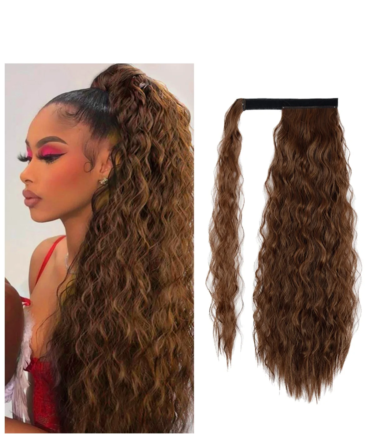Belle Show Hair Ponytail Extension Wrap Around Long Ponytail Clip in Hair Extensions One Piece Hairpiece Hair For Women
Belle Show Hair Ponytail Extension Wrap Around Long Ponytail Clip in Hair Extensions One Piece Hairpiece Hair For Women