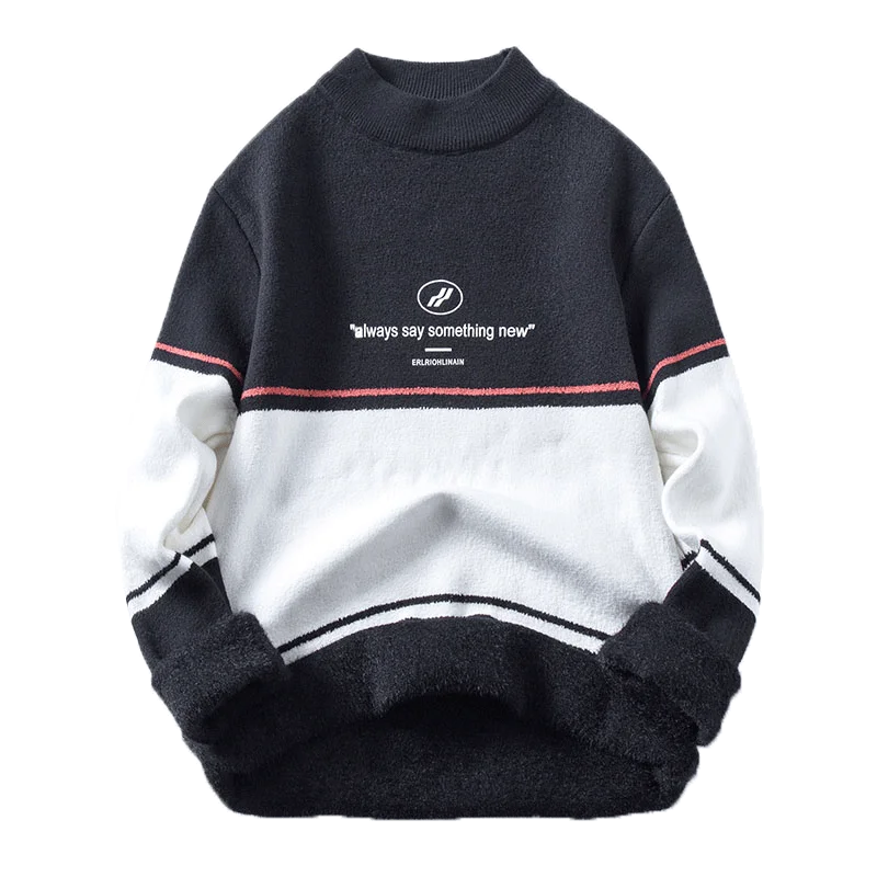Winter Men Sweater letter Casual Loose O-neck Knitted Pullover Autumn Winter Knitted Men's Sweater Couple Unisex Design
Winter Men Sweater letter Casual Loose O-neck Knitted Pullover Autumn Winter Knitted Men's Sweater Couple Unisex Design