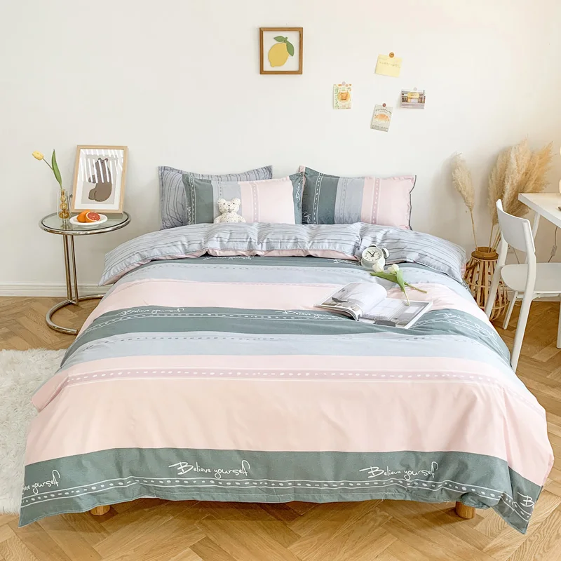 Nordic Printed Duvet Cover Pillowcase New Simple Stripe Pattern Bedding Set King Size Double Queen Bed Sheet Linen Bedclothes
Nordic Printed Duvet Cover Pillowcase New Simple Stripe Pattern Bedding Set King Size Double Queen Bed Sheet Linen Bedclothes