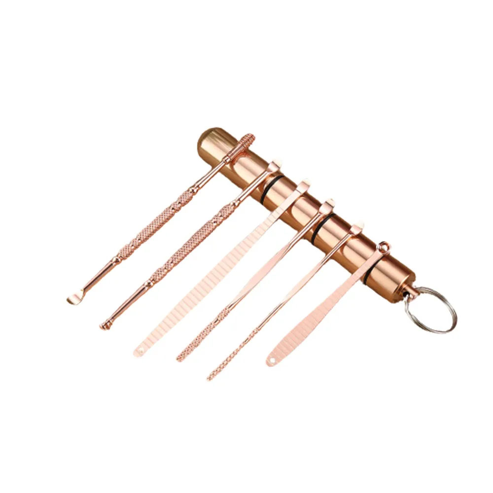 6pcs/set Stainless Steel Spiral Spoon Set Ear Wax Extraction Portable Multi-function Cleaner Ear Care Beauty Tools A89673
6pcs/set Stainless Steel Spiral Spoon Set Ear Wax Extraction Portable Multi-function Cleaner Ear Care Beauty Tools A89673