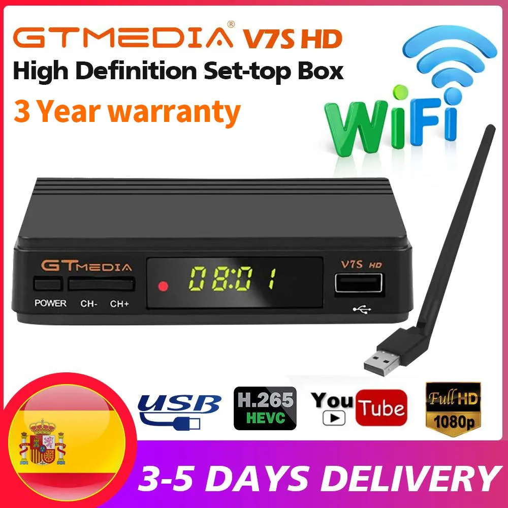 GTMEDIA DVB-S2 V7S HD спутниковый декодер 1080P DVB-S2 V7S HD спутниковый ТВ приемник USB WIFI Цифровой видеоплеер ТВ-приставка
GTMEDIA DVB-S2 V7S HD спутниковый декодер 1080P DVB-S2 V7S HD спутниковый ТВ приемник USB WIFI Цифровой видеоплеер ТВ-приставка