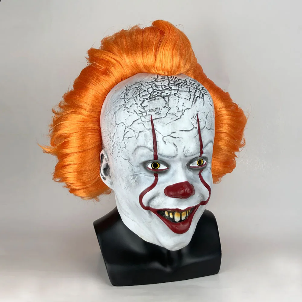 Horror Pennywise The Joker Mask Cosplay This Chapter Clown Latex Masks Halloween Costume Props Deluxe
Horror Pennywise The Joker Mask Cosplay This Chapter Clown Latex Masks Halloween Costume Props Deluxe