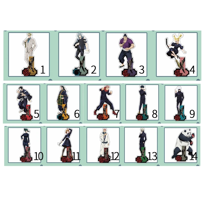 Anime Jujutsu Kaisen Anime Figure Acrylic Stand Model Toys Satoru Action Figures Decoration Cosplay DIY Collection Gifts
Anime Jujutsu Kaisen Anime Figure Acrylic Stand Model Toys Satoru Action Figures Decoration Cosplay DIY Collection Gifts