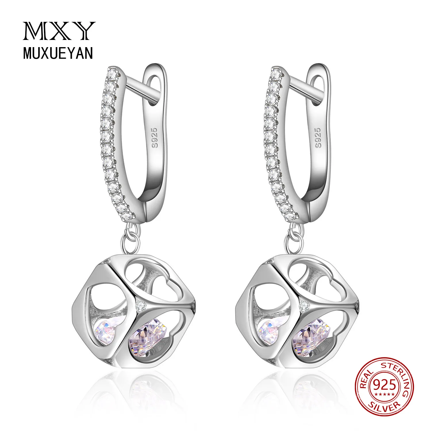 big Crystal in love Cube U-shape Drop Earrings for women 925 Sterling Silver fine Jewelry gifts 2021 trend MUXUEYAN
big Crystal in love Cube U-shape Drop Earrings for women 925 Sterling Silver fine Jewelry gifts 2021 trend MUXUEYAN